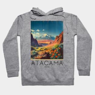 A Vintage Travel Illustration of Atacama Desert - Chile Hoodie